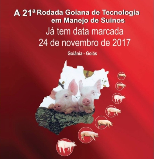 Rodada Goiana de Tecnologia de Manejo de Suínos acontece no próximo dia 24