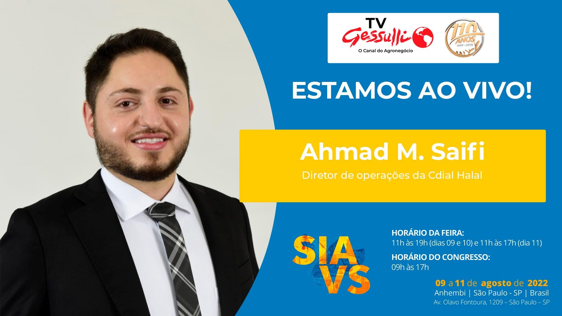 Ahmad Saifi, diretor da Cdial Halal, fala sobre as oportunidades no mercado árabe Ahmad Saifi, diretor da Cdial Halal, fala sobre as oportunidades no mercado árabe