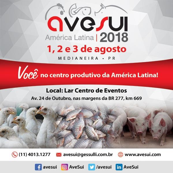 AveSui 2018 começa nesta quarta-feira, dia 1º, em Medianeira