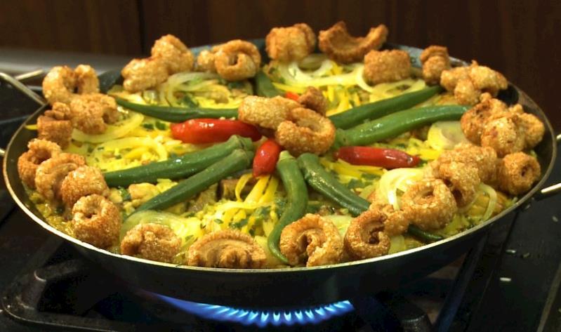 Paella caipira