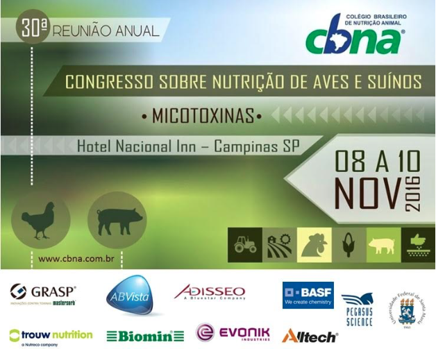 Últimos dias para o Congresso sobre Nutrição de Aves e Suínos – Micotoxinas do CBNA
