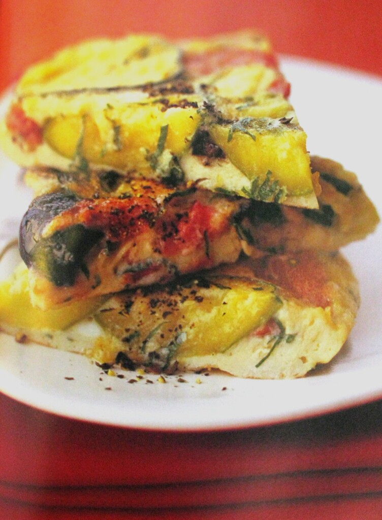 Frittata de abobrinha e tomate