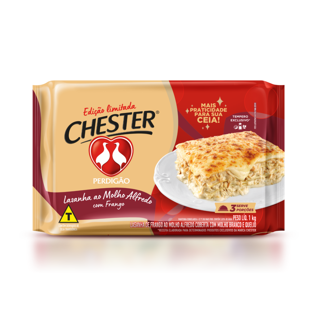 Perdigão lança edição limitada de Lasanha Chester para celebrações de fim de ano