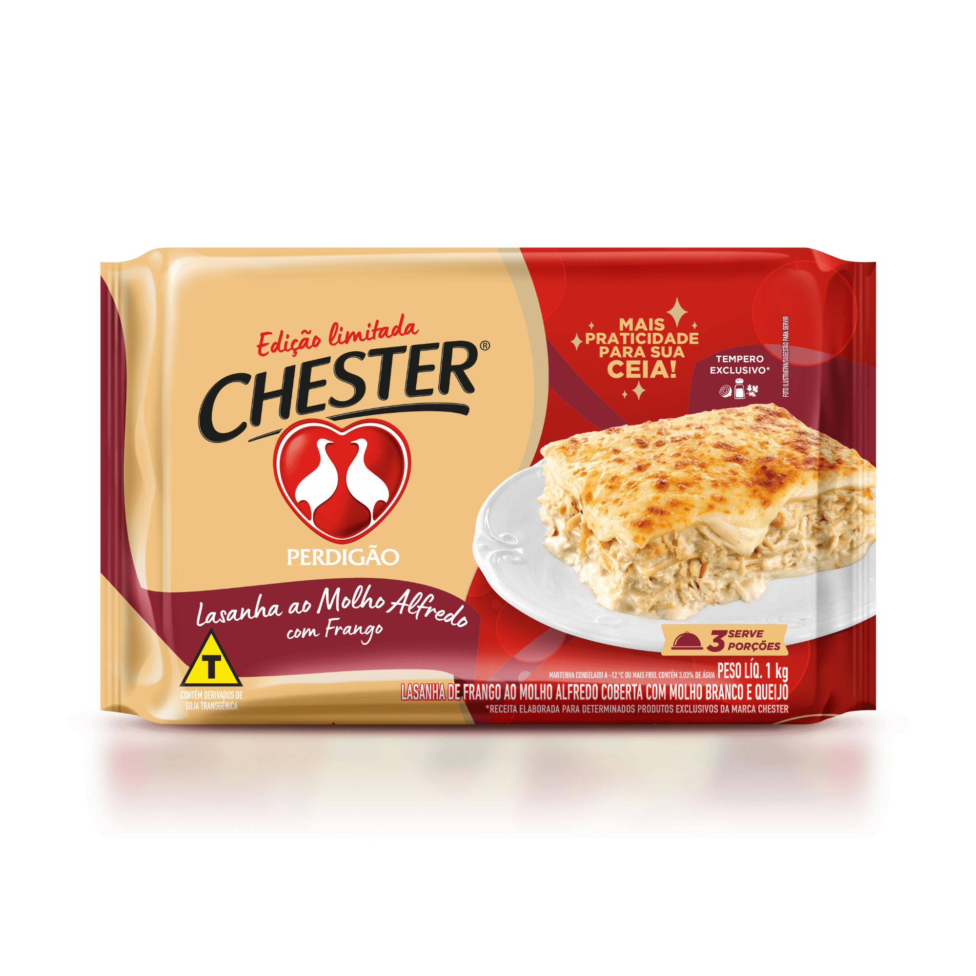 Perdigão lança edição limitada de Lasanha Chester para celebrações de fim de ano