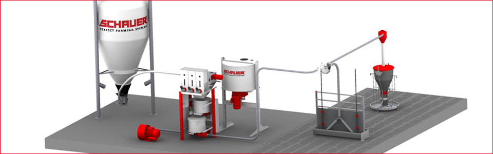 Equipamento permite distribuição de água e ração para cada grupo suínos