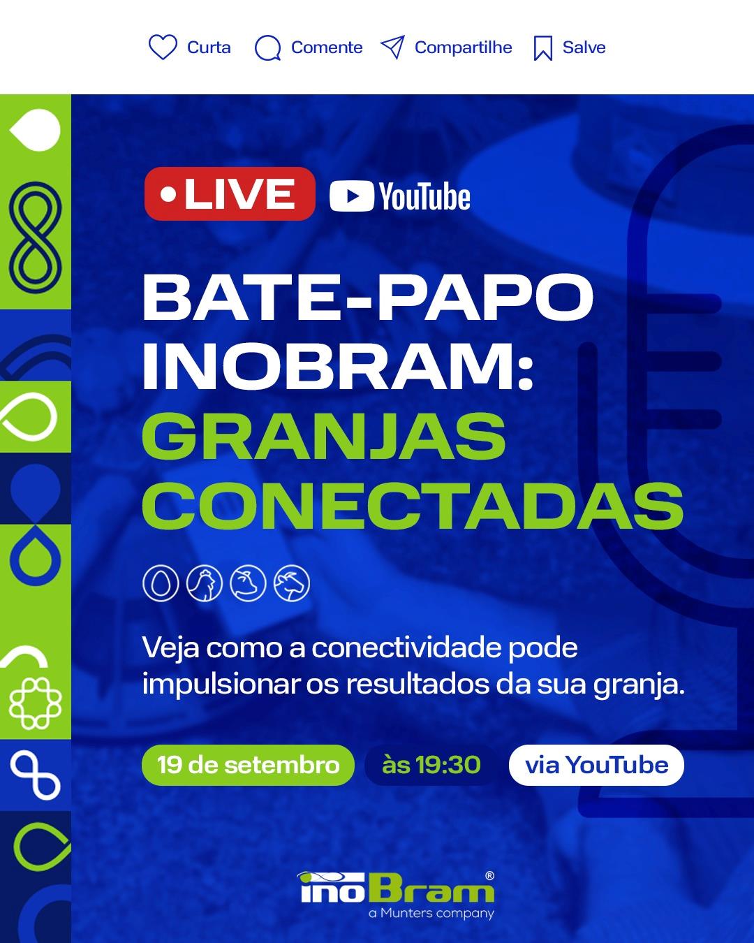 HOJE: InoBram realiza live sobre as vantagens da conectividade em granjas
