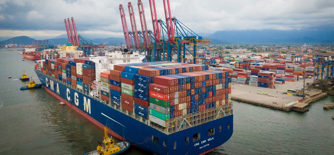 Porto de Santos alcança movimentação de 111 milhões de toneladas de janeiro a agosto