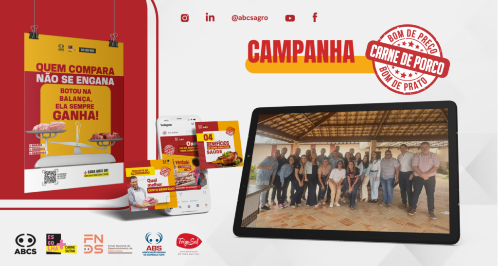 Campanha ‘Carne de Porco: Bom de Preço, Bom de Prato’ chega ao Nordeste