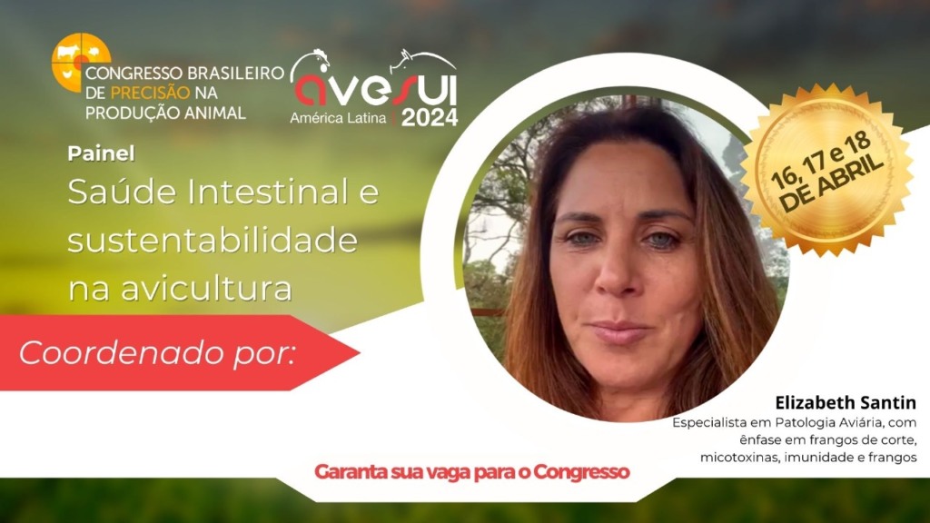 Conceito dos holobiontes será pauta de Elizabeth Santin no Congresso Brasileiro de Precisão na Produção Animal