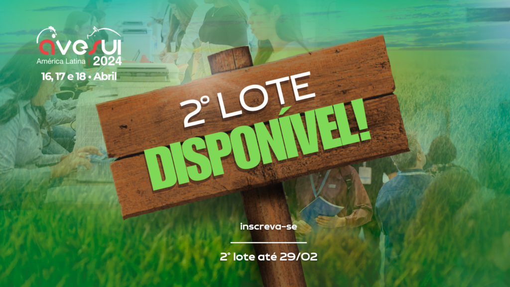 Começa HOJE o segundo lote de inscrições para a AveSui 2024