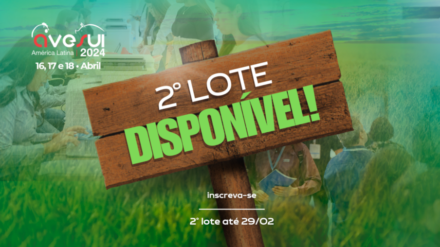 Faltam menos de quinze dias para o fim do segundo lote de inscrições para a AveSui 2024