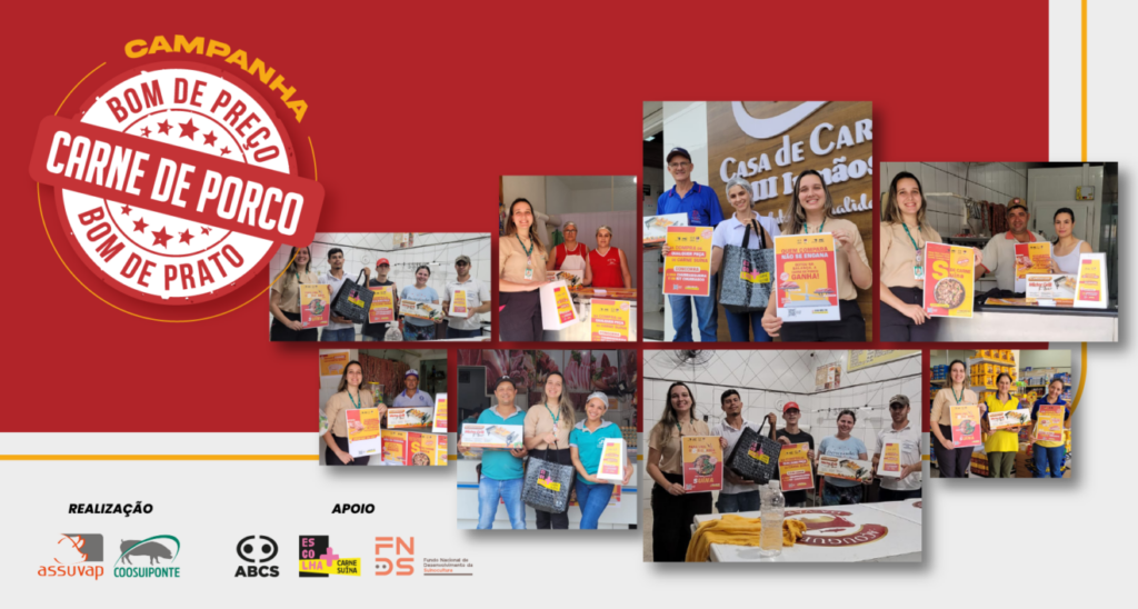 Suinocultores do Vale do Piranga (MG) celebram sucesso de campanha de marketing com mais de 8 milhões de reais em vendas de carne suína