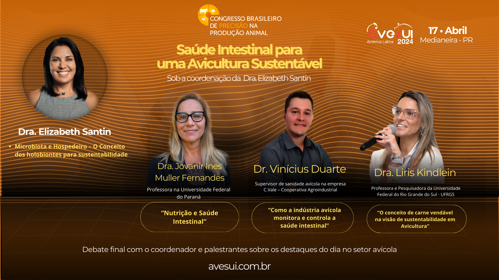 Avicultura sustentável é tema do painel de antimicrobianos da AveSui 2024 Avicultura sustentável é tema do painel de antimicrobianos da AveSui 2024