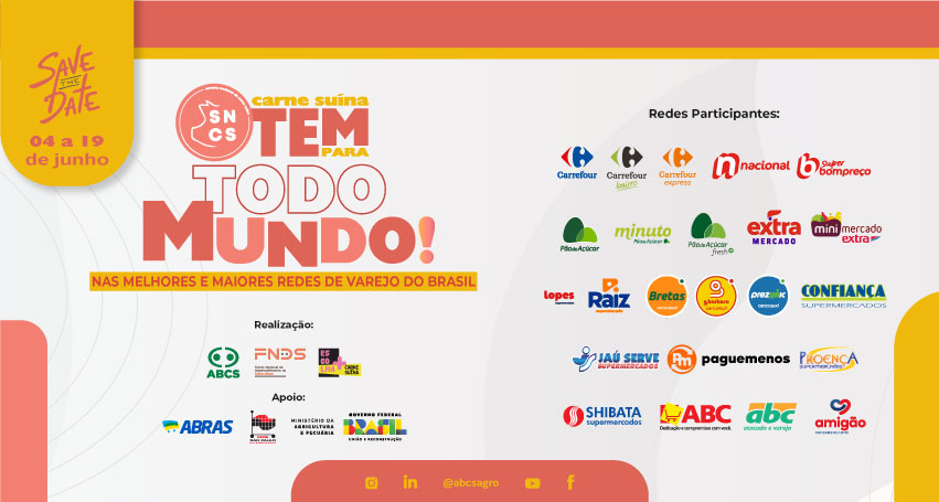 12ª Semana Nacional da Carne Suína amplia atuação junto ao atacarejo, expande a presença regional no interior de São Paulo e  cresce no Nordeste