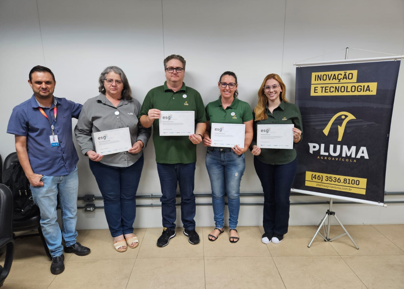 Empresa sustentável: Pluma Agroavícola recebe Selo ESG do Sistema Fiep Empresa sustentável: Pluma Agroavícola recebe Selo ESG do Sistema Fiep