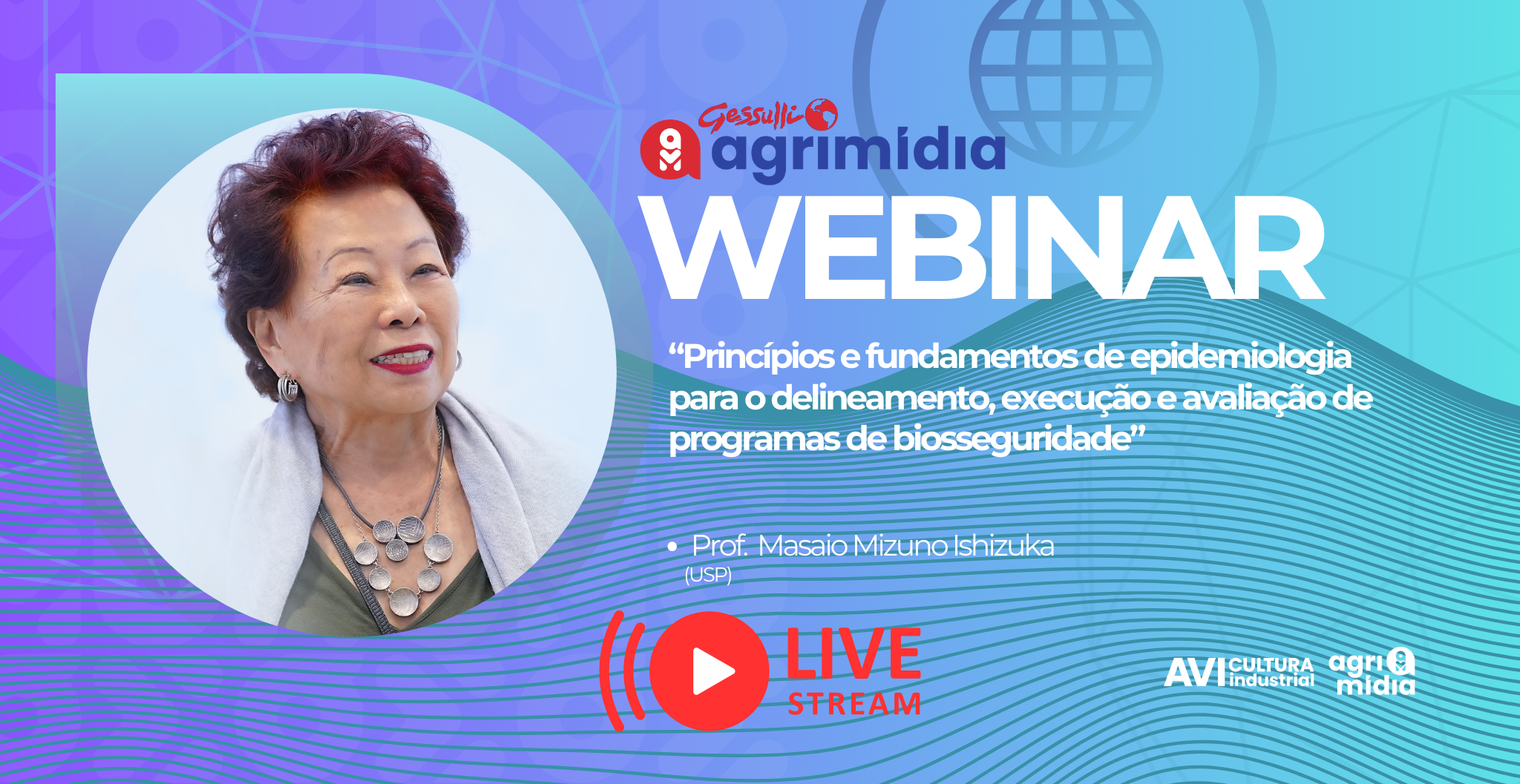 Professora Masaio inaugura série de webinars 2024 da Gessulli Agrimídia