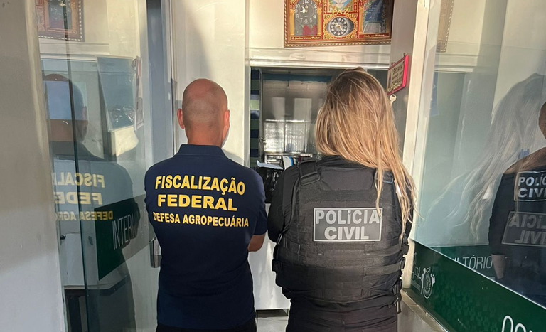 Mapa e Polícia Civil realizam operação em clínica veterinária que comercializa cetamina