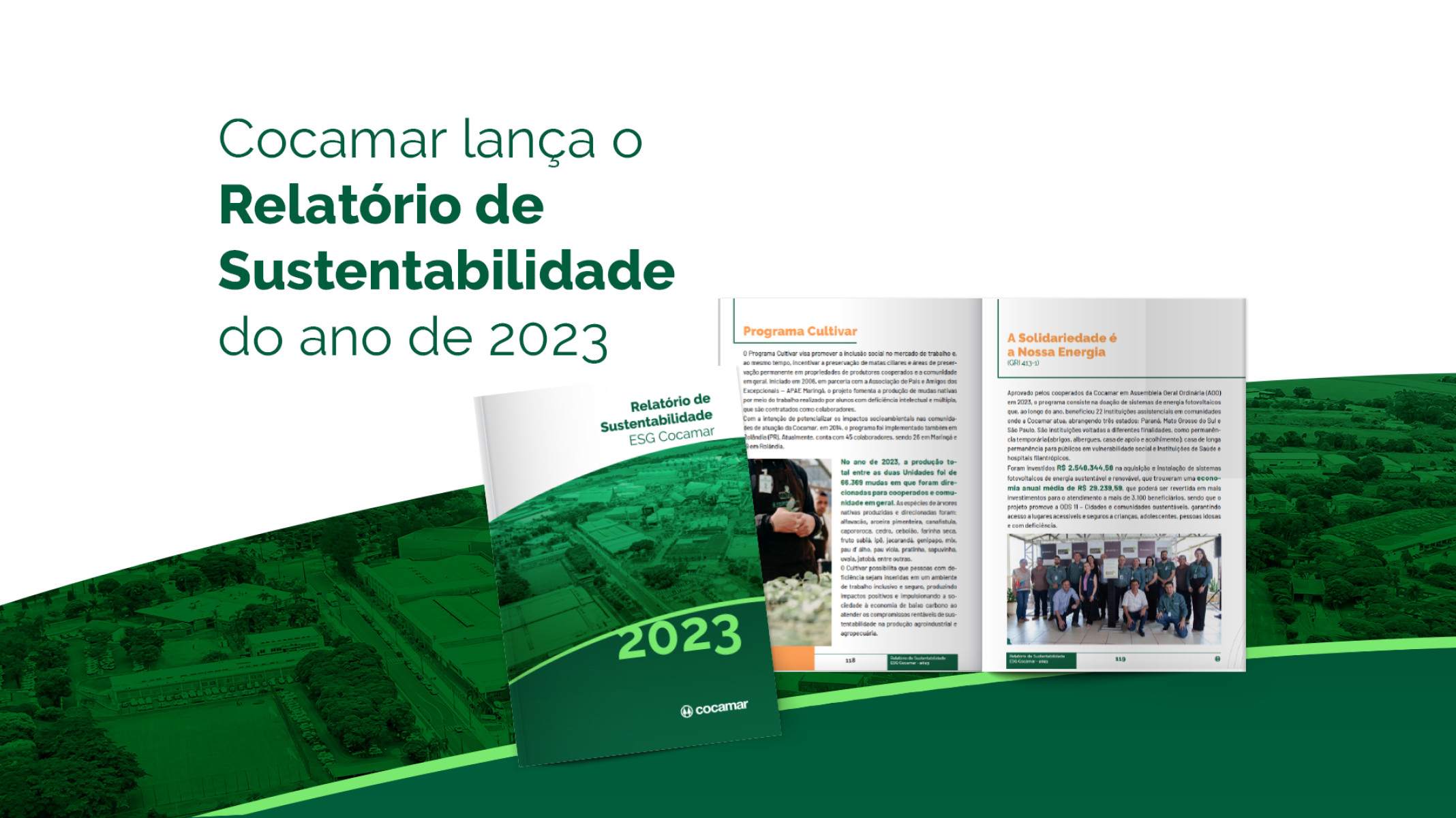Cocamar divulga relatório de práticas ESG Cocamar divulga relatório de práticas ESG