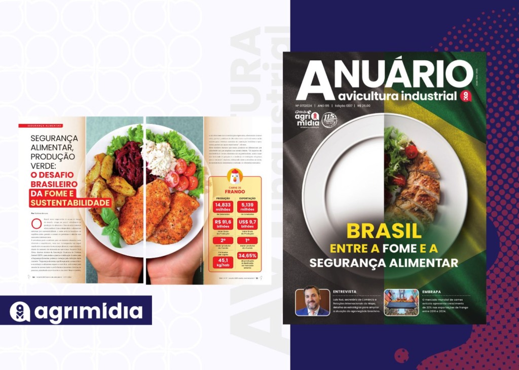 Anuário 2024/2025 Avicultura Industrial: “Segurança alimentar, produção verde, pratos vazios: o desafio brasileiro da fome e sustentabilidade”