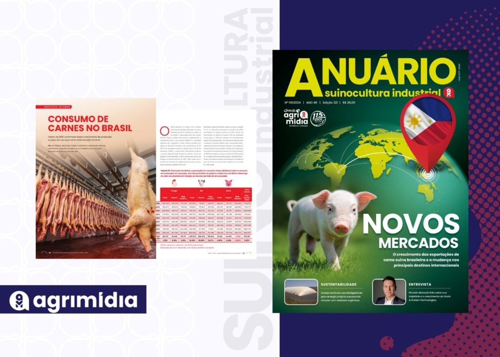 Anuário 2024/2025 Suinocultura Industrial:  “Dados do IBGE confirmam baixo crescimento da produção e preço da carcaça suína bate recorde nominal”