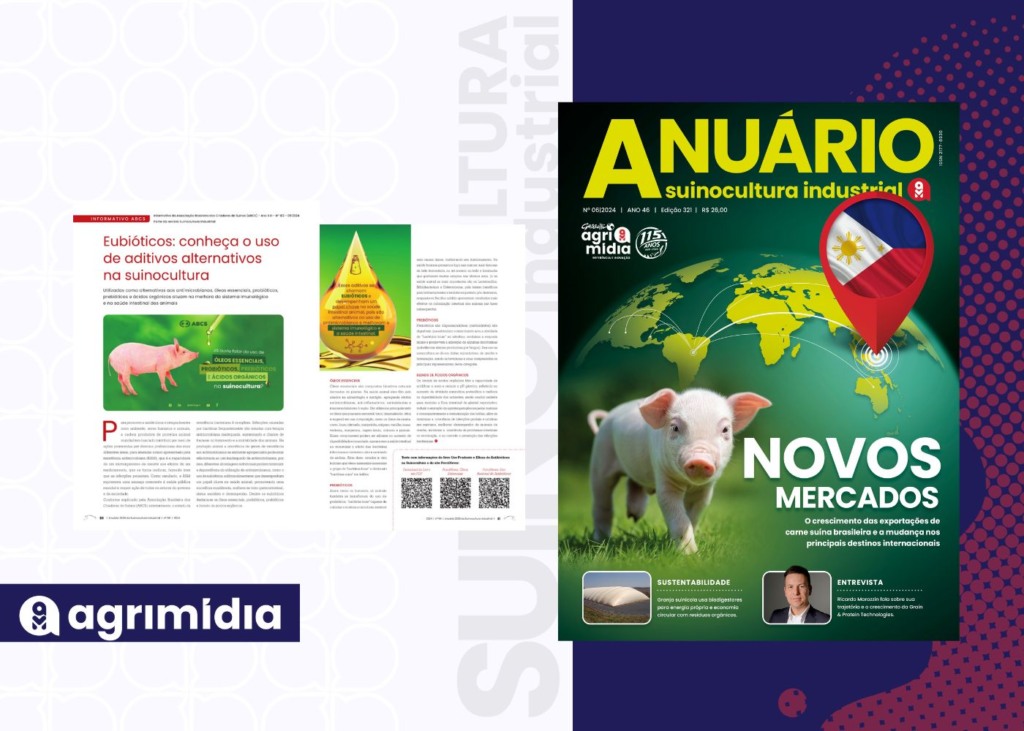 Anuário Suinocultura Industrial: Eubióticos – conheça o uso de aditivos alternativos na suinocultura, por ABCS