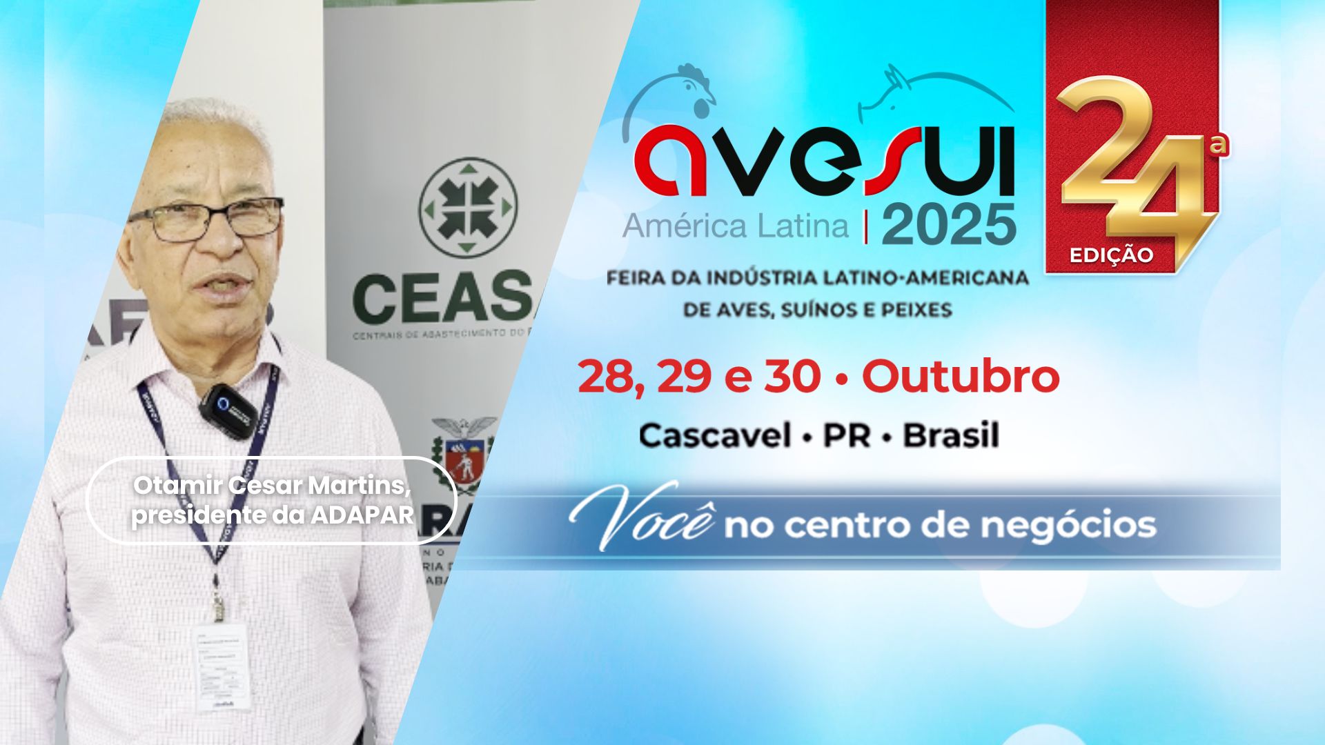 AveSui 2025 por Otamir Cesar Martins: Adapar confirma apoio e parceria