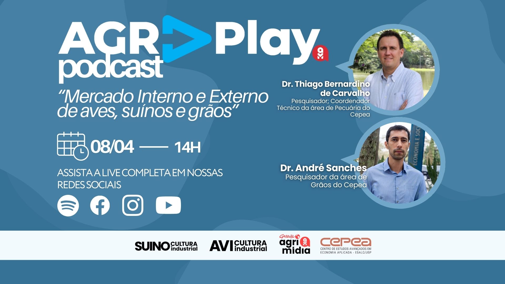 Podcast AgrPlay: debate sobre o mercado de aves, suínos e grãos Podcast AgrPlay: debate sobre o mercado de aves, suínos e grãos