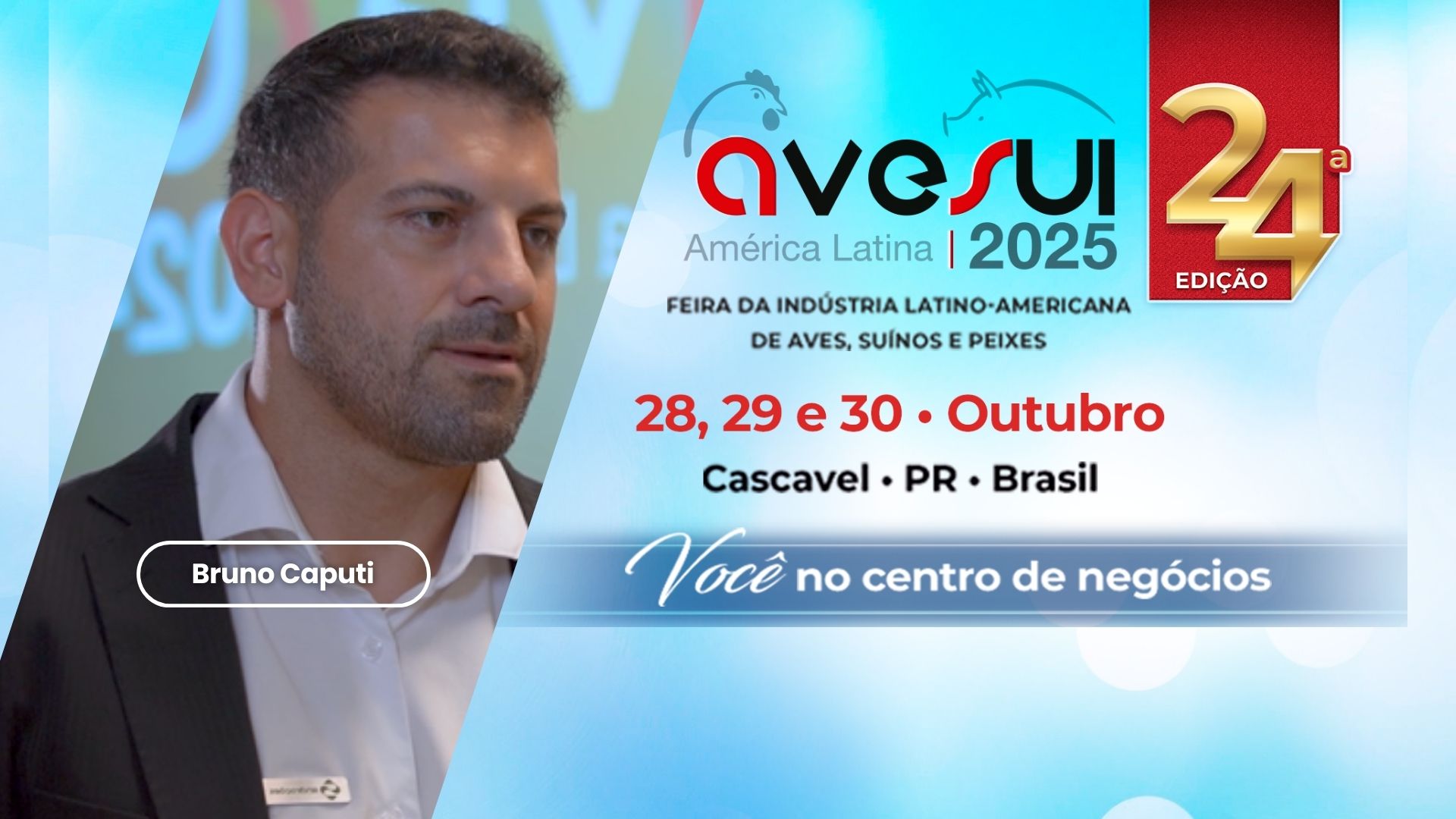 AveSui 2025 por Bruno Caputi: relevância para o setor de alimentação animal