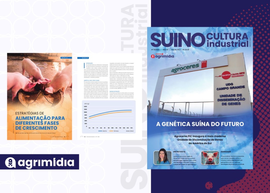 Revista Suinocultura Industrial: “Estratégias de alimentação para diferentes fases de crescimento”