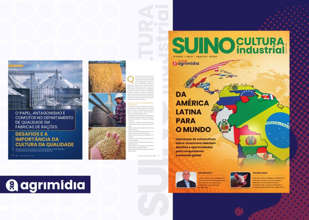 Revista Suinocultura Industrial: “O papel, antagonismo e conflitos no departamento de qualidade em fábricas de rações: desafios e a importância da cultura da qualidade”