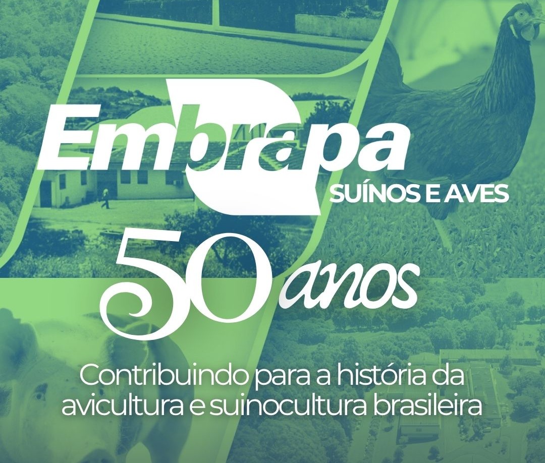 Embrapa Suínos e Aves celebra 50 anos de inovação com parceria histórica da Agrimídia Embrapa Suínos e Aves celebra 50 anos de inovação com parceria histórica da Agrimídia