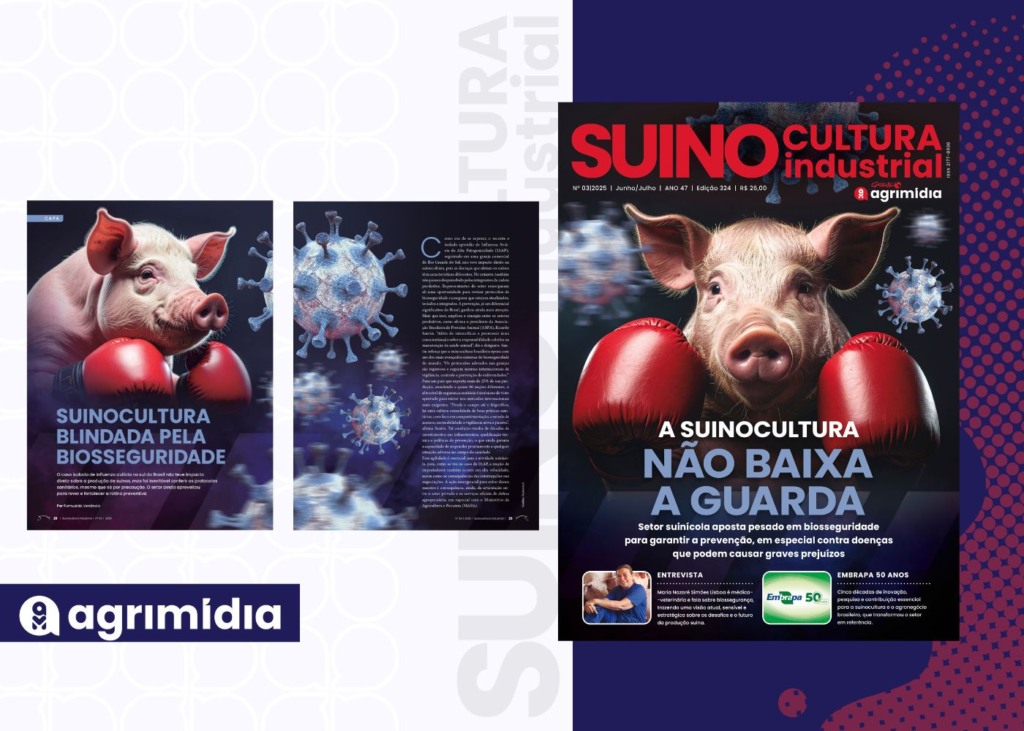 “Suinocultura blindada pela biosseguridade” é destaque na edição de junho da revista Suinocultura Industrial