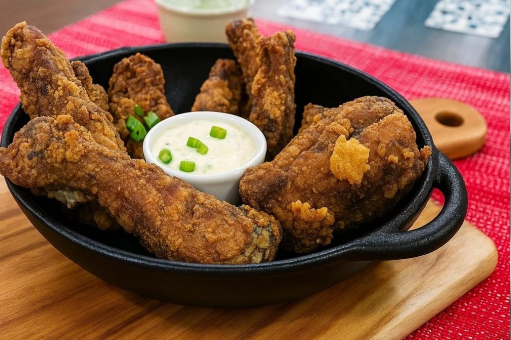 Costelinha empanada com creme de queijo para reunir amigos; Confira