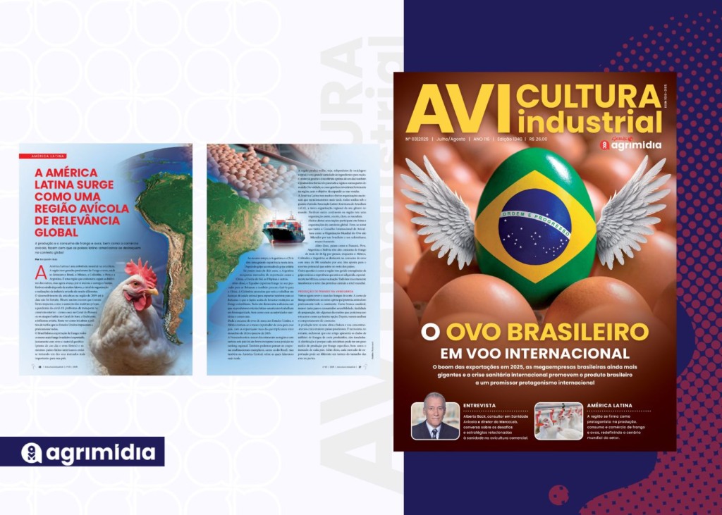 A América Latina surge como uma região avícola de relevância global na Avicultura Industrial de Julho