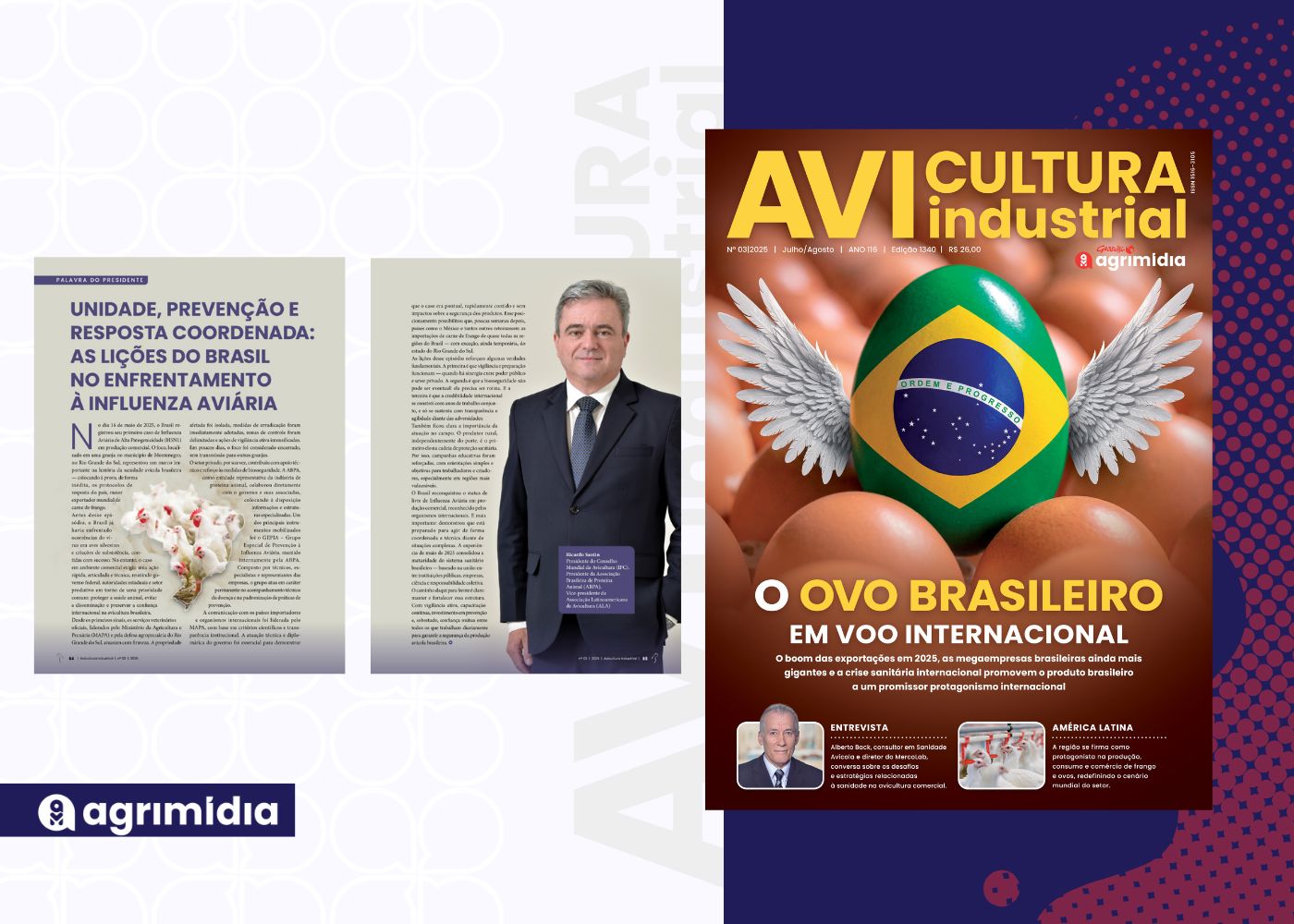 As lições do Brasil no enfrentamento à Influenza Aviária, com Ricardo Santin na Avicultura Industrial de Julho