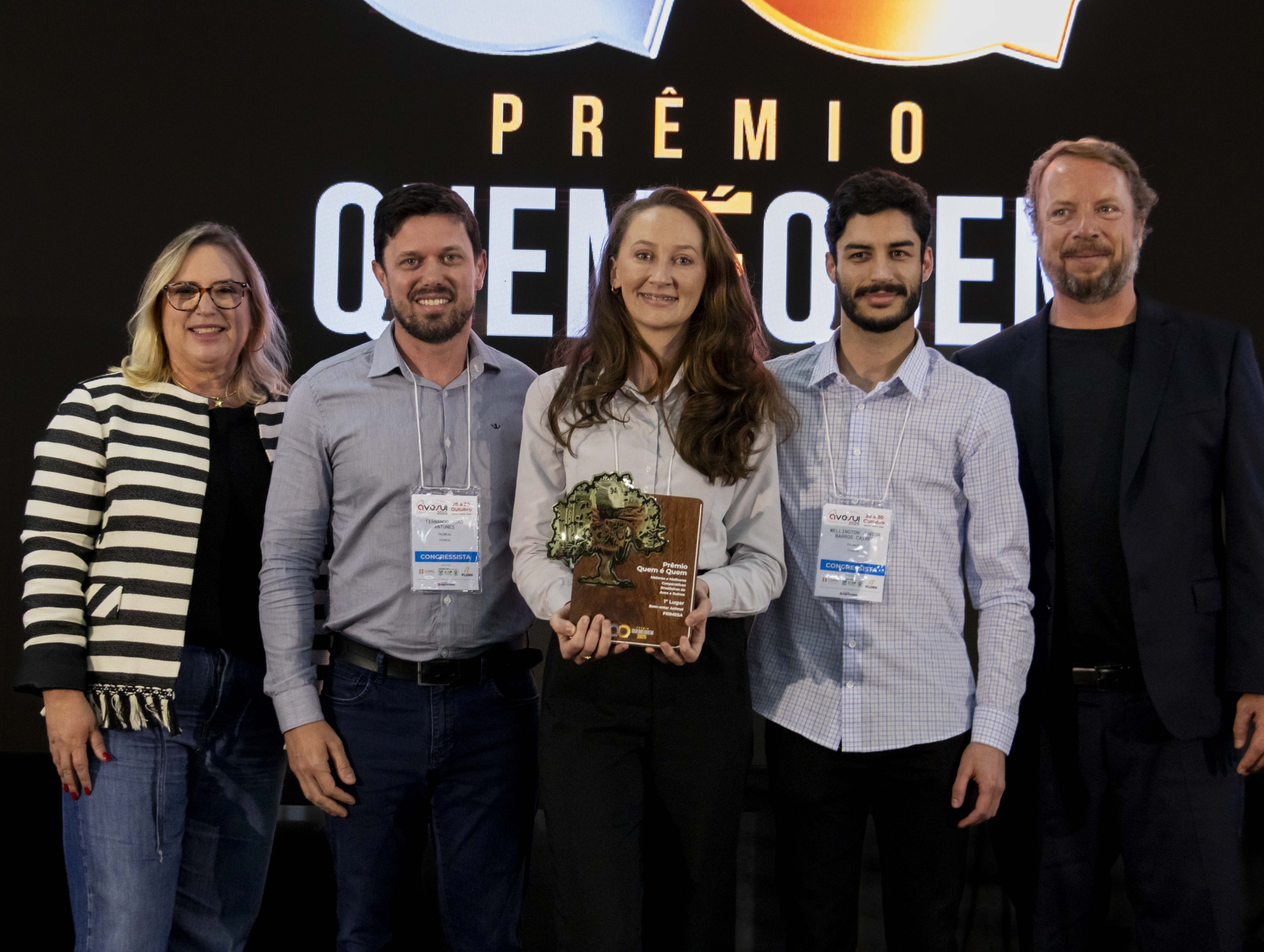 Prêmio Quem é Quem 2025: Frimesa conquista o primeiro lugar na categoria “Bem-Estar Animal”