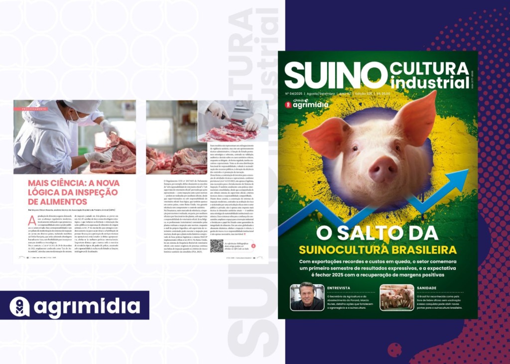 Mais Ciência: A nova lógica da inspeção de alimentos na Suinocultura Industrial de Agosto