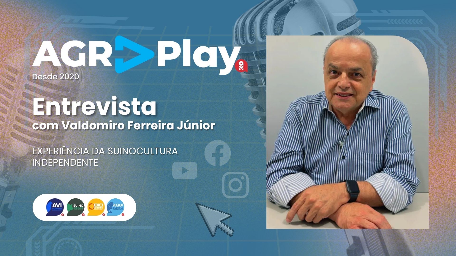 Valdomiro Ferreira Júnior participa do AgrPlay e analisa os desafios da suinocultura paulista e nacional