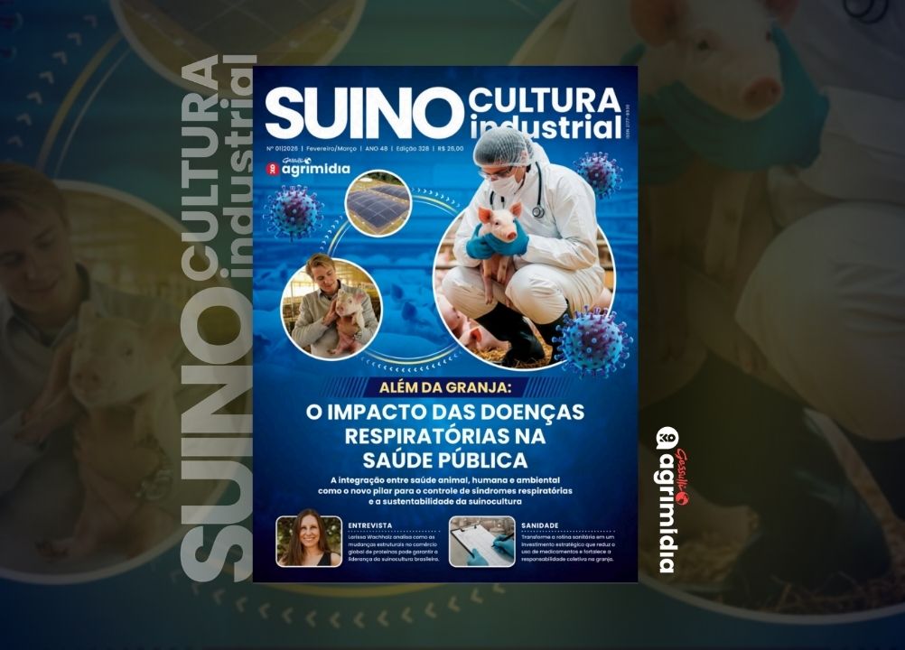 Síndromes respiratórias, sanidade e cenário global marcam a edição de fevereiro da Revista Suinocultura Industrial