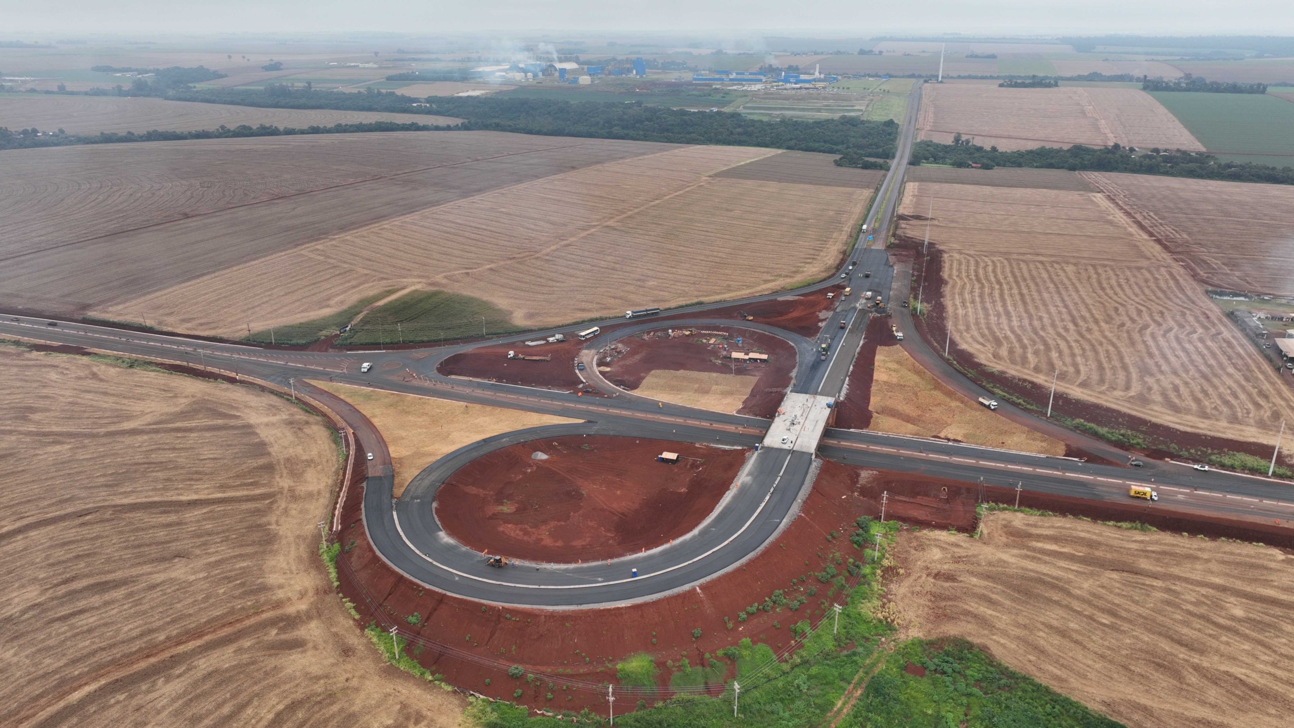 Contorno viário de Palotina (PR) entra na fase final de obras criando o acesso ao complexo agroindustrial da C.Vale