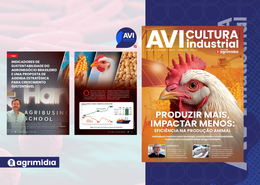 Produção animal: Brasil reforça protagonismo global com produtividade, preservação e bioenergia na Avicultura Industrial de Abril