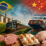 Brasil avança com estratégia coordenada para ampliar presença no mercado chinês de proteína Brasil avança com estratégia coordenada para ampliar presença no mercado chinês de proteína