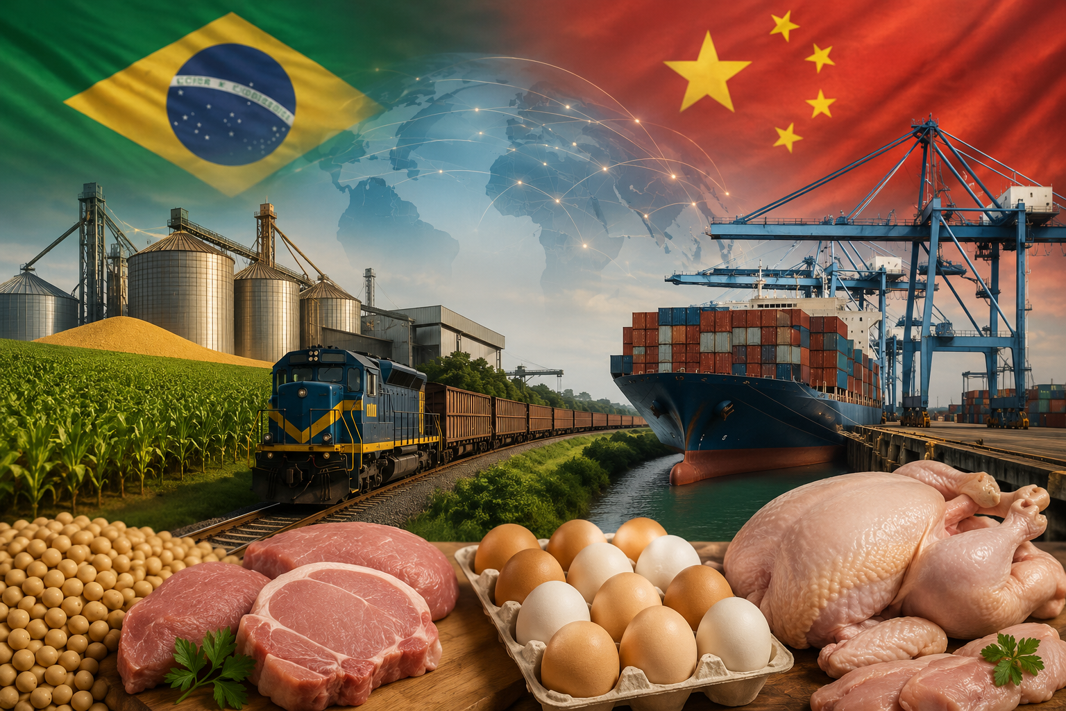 Brasil avança com estratégia coordenada para ampliar presença no mercado chinês de proteína