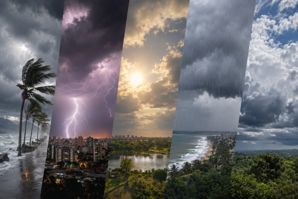 Instabilidades ganham força e espalham chuva pelo Brasil nesta terça-feira (26)