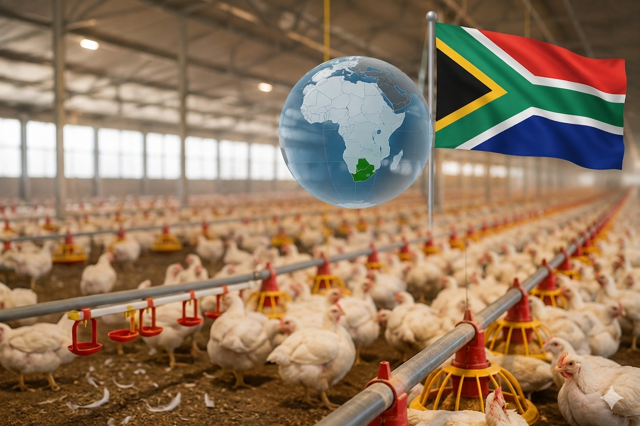 África do Sul avança e se torna a segunda produção de aves mais competitiva do mundo
