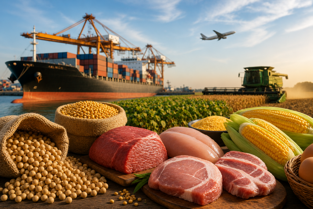 Agro responde por 50,2% das exportações e soma US$ 16 bilhões em maio