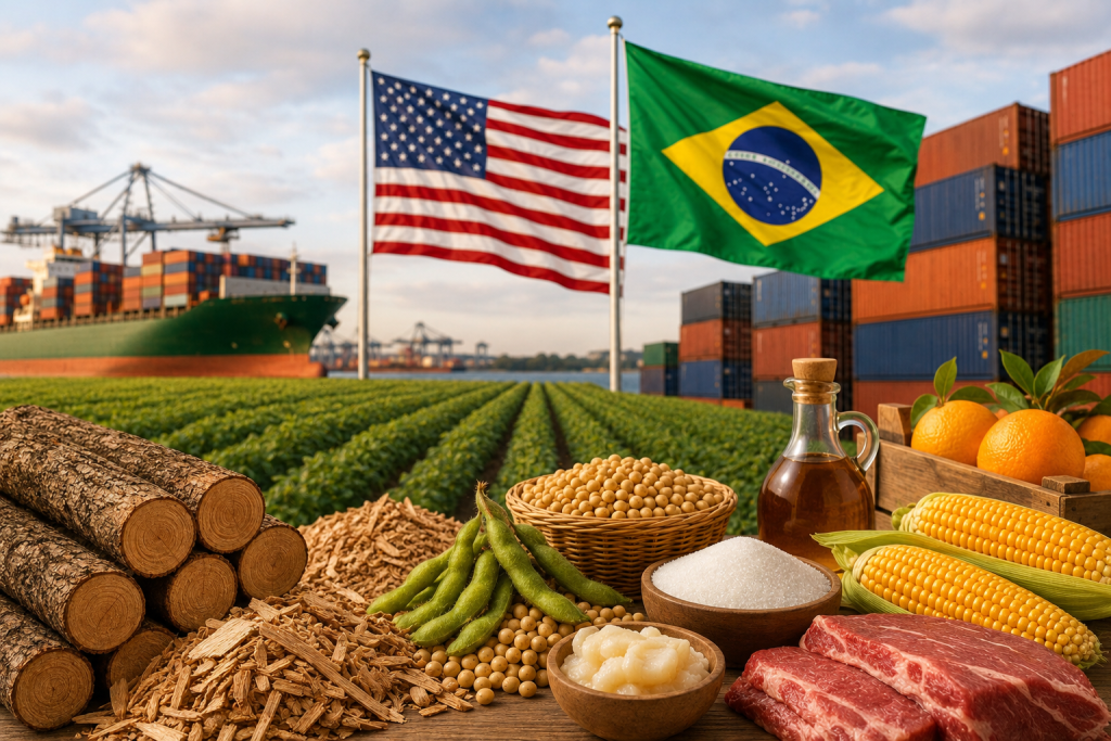 Tarifa dos EUA pode gerar impacto de até US$ 1 bilhão no agro brasileiro