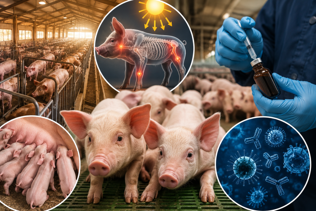 Deficiência de vitamina D atinge mais de 60% dos suínos e acende alerta na produção global