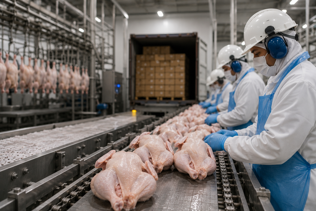 Frango sobe 12,2% e embargo europeu amplia custo regulatório para exportadores