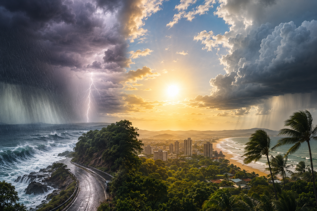 Frente fria mantém instabilidades no Sul, enquanto Norte entra em alerta para temporais Frente fria mantém instabilidades no Sul, enquanto Norte entra em alerta para temporais
